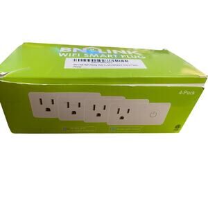 New! BN-LINK WiFi Heavy Duty Smart Plug Outlet w/ Timer Function, White